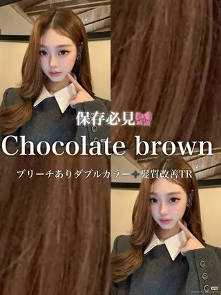 ロング カラー ブリーチなし特化 美容師💖SAE💖のヘアスタイル