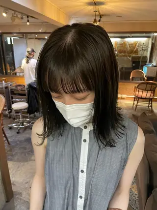 ミディアム カラー パーマ キッズ オトナヘア🌸 harukaのヘアスタイル