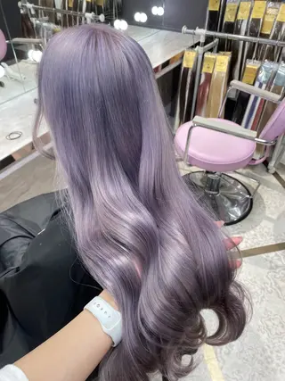 ロング カラー 韓国風モテヘア 🇰🇷aki♡のヘアスタイル