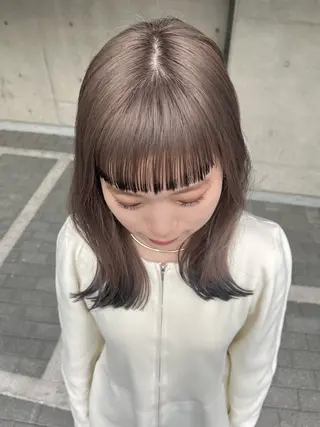 ミディアム 飯田 愛結のヘアスタイル