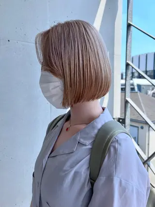 ショート ☕️ベージュカラー 内藤光哉☕️のヘアスタイル