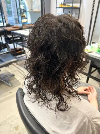 ミディアム パーマ オタク美容師💟 チバコナツのヘアスタイル