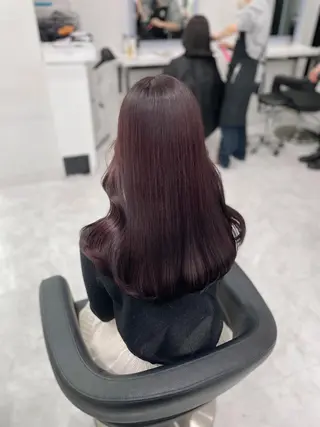 セミロング カラー ヘアアレンジ Ella所属・nana【艶髪】/ レイヤー/縮毛矯正のヘアスタイル