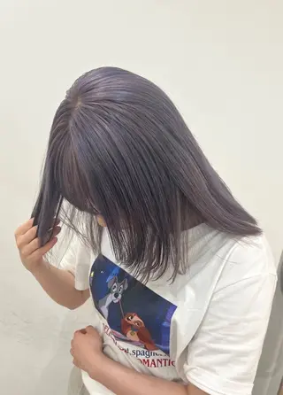 ミディアム 透明感/ベージュ /kazui🐈のヘアスタイル