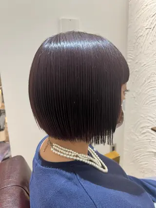 ショート カラー 🥀韓国ヘア🥀 宮津真菜のヘアスタイル