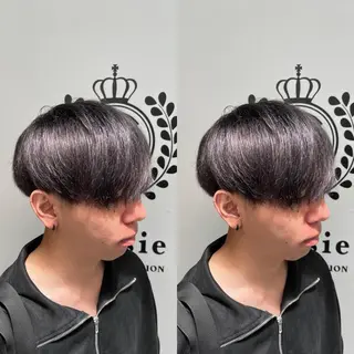 カラー メンズ センターパート ／植田のヘアスタイル