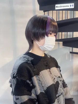 ショート 柏 ウルフ/レイヤー 田中佐和🐺のヘアスタイル