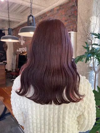 ミディアム カラー the BRIDGE 加藤みのりのヘアスタイル