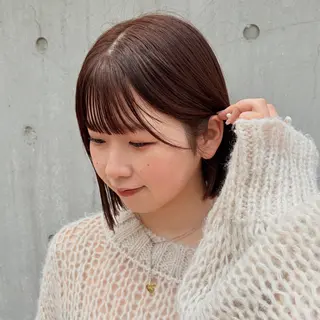 ショート 暖色/ボブ/吉岡美音 GIEN NU茶屋町のヘアスタイル