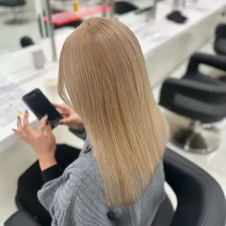 セミロング 韓国ガーリー🤍ハイ トーン🤍Ayanaのヘアスタイル