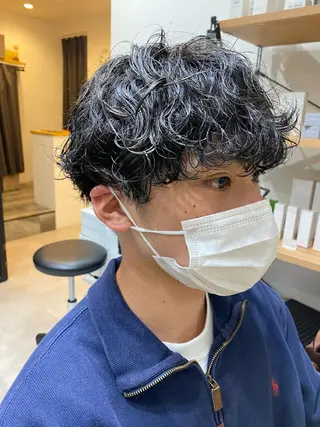 ミディアム パーマ メンズ Dxxxx III所属・女性目線の大人 メンズ*Ayakaのヘアスタイル