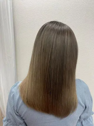 ロング カラー ケアブリーチ /髪質 改善/古橋圭史郎のヘアスタイル