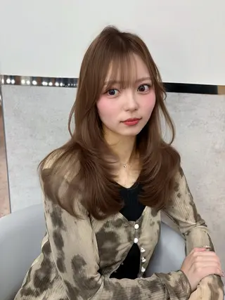 ミディアム カラー 【美髪矯正】 吉村　清志のヘアスタイル