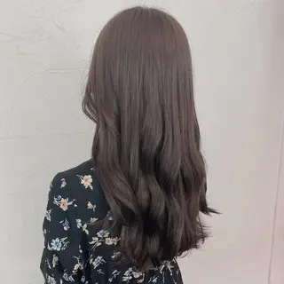 ロング カラー 韓国レイヤー🕊️ 柔らかベージュ🧸のヘアスタイル