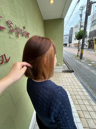 ミディアム 坂口 遥香のヘアスタイル