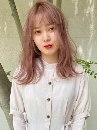 セミロング カラー Piaコータロー ハイトーン&‪ボブのヘアスタイル