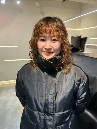 ミディアム パーマ パーマ/ボブ,ロング ヤマシタミウ🌀のヘアスタイル