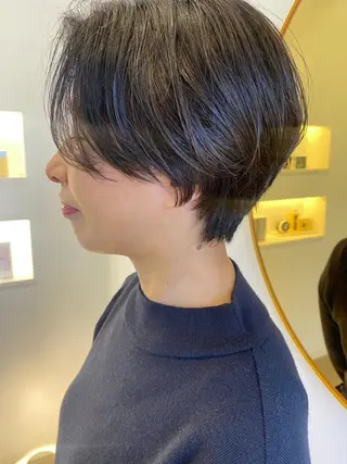 カラー ショート ☘️カワベ　ユキヒト /EDAME 店長のヘアスタイル