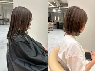 ショート 山田勇真 ボブ/縮毛矯正/金山のヘアスタイル