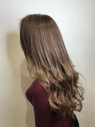 ロング カラー 東風上 亮介のヘアスタイル