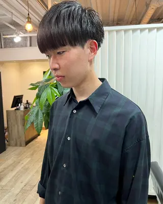 ショート カラー パーマ ヘアアレンジ メンズ アイブロウ 【池袋/スパイキー ショート】ⓝⓘⓜⓤのヘアスタイル