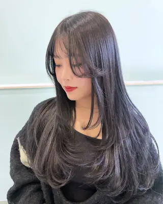 ロング AVANCE.西田辺所属・木本晴香/髪質改善 /艶カラー透明感のヘアスタイル