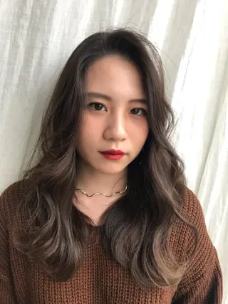 ロング カラー knock【ノック】所属・烏丸韓国ヘア🇰🇷 ayaka🎀のヘアスタイル