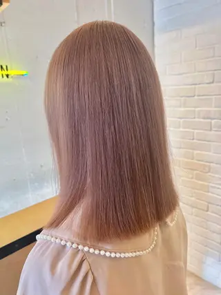ミディアム フジサキ ケンのヘアスタイル