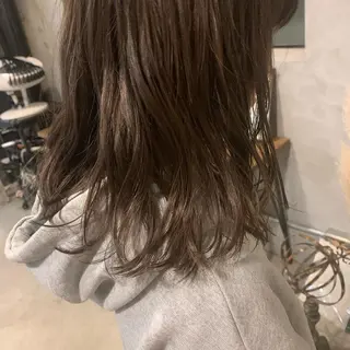 ミディアム カラー 西山 紗耶香🪽 透明感カラー/ボブのヘアスタイル