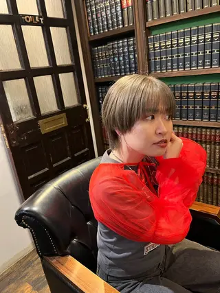 ショート カラー 🌱洒落てるパーマ 🌱ショート/緒方椋のヘアスタイル