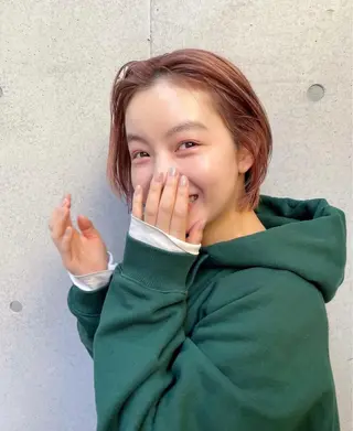 ショート カラー 髪質改善/縮毛矯正/ 透明感カラーYUMAのヘアスタイル