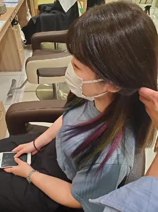 セミロング カラー 中村 和貴 ＜Ash津田沼＞のヘアスタイル