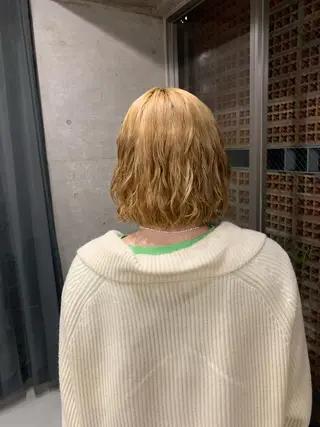 パーマ ボブパーマコテ巻き風 パーマNo1深江秀平のヘアスタイル