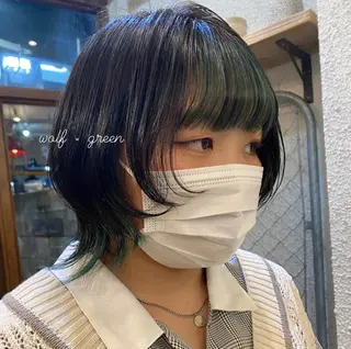 ショート カラー ヘアアレンジ 押切 響　のヘアスタイル