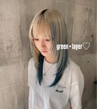 ロング ミルクティー/透明感 カラー🎀YURIAのヘアスタイル