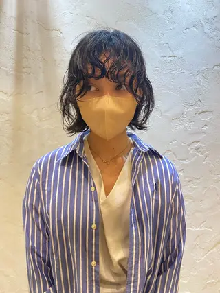 ミディアム パーマ BOTTOMS所属・🌸透明感艶 カラー🌸Yuukiのヘアスタイル