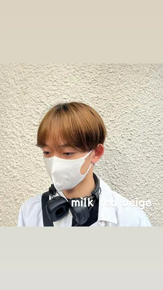 ショート カラー メンズ 茅ヶ崎パーマ特化/ スパイラル/ハルキのヘアスタイル