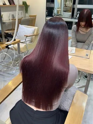 ロング カラー mahiro/暖色 カラー/カットモデルのヘアスタイル