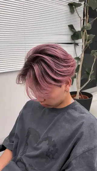 ミディアム カラー メンズ メンズバレイヤージュ 🔥メンズカット🔥のヘアスタイル