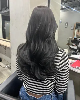 ロング カラー ヘアアレンジ Ameri/髪質改善 /韓国ヘア🇰🇷のヘアスタイル