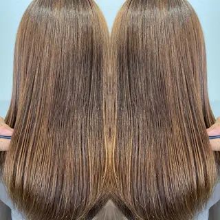 セミロング haretoki 髪質改善サロンのヘアスタイル