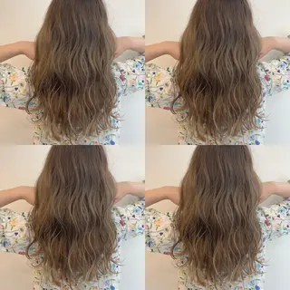 セミロング 透明感/オリーブ/ グレージュ/YUKAのヘアスタイル