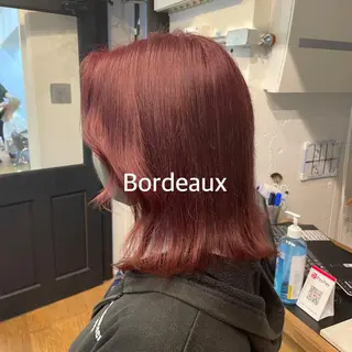 セミロング 暖色カラー推し/ トヤエリコのヘアスタイル