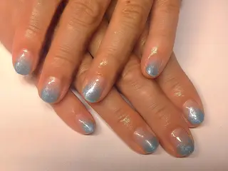 ショート AQUA nailのネイルデザイン