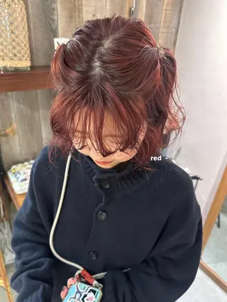 ミディアム カラー 暖色カラー/レイヤー 🌙 オノユリカのヘアスタイル