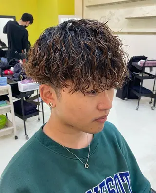 パーマ メンズ 年間2000名担当◎ パーマ職人/仲原佑樹のヘアスタイル