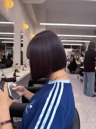 ショート カラー ヘアアレンジ Over hair_ misakiのヘアスタイル