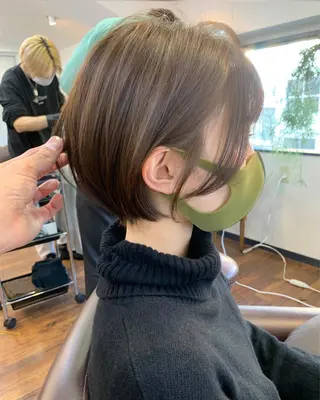 ショート カラー 縮毛矯正/ショート/ レイヤー/畑中正敏のヘアスタイル