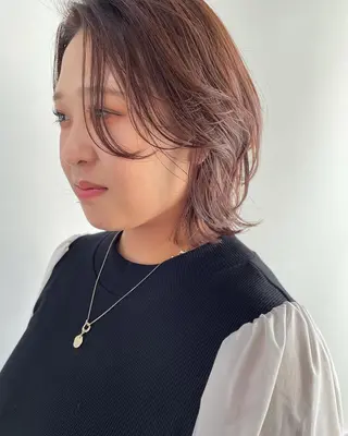 ショート カラー silo所属・silo MOKA 顔周りカット🦦のヘアスタイル