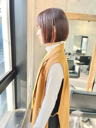ショート カラー ショートボブ縮毛矯正 髪質改善のプロ山道潤のヘアスタイル